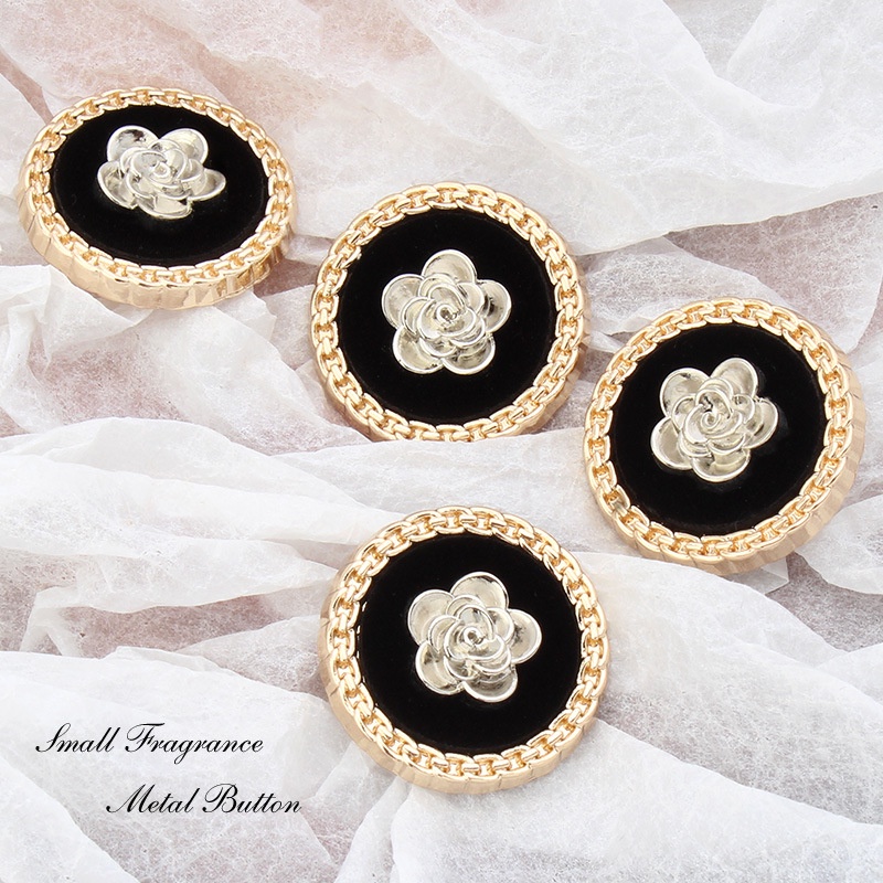 5 Nút Áo Hình Hoa Trà 20 / 25MM