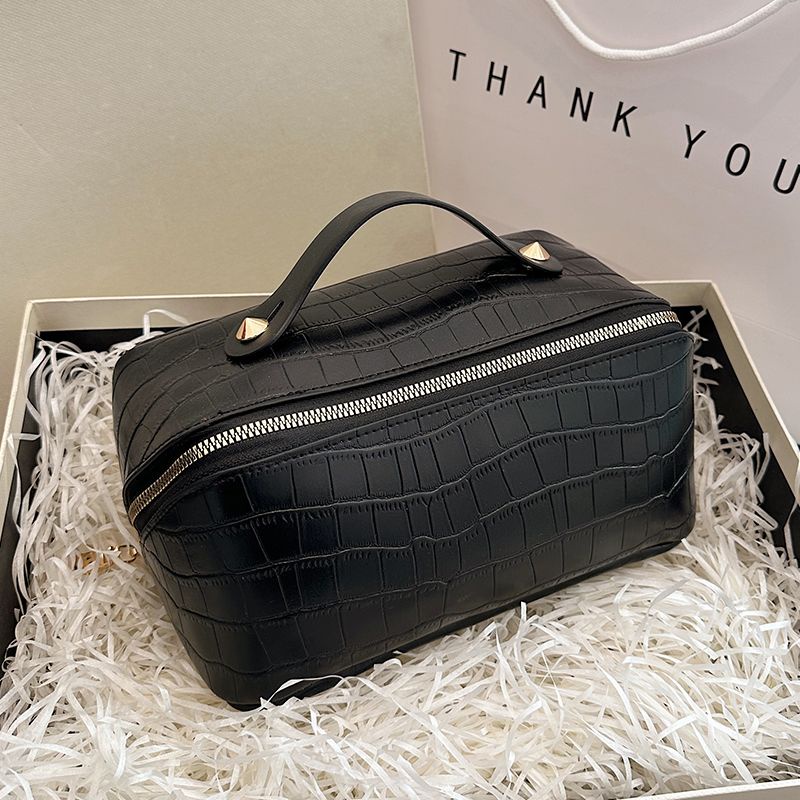 Túi Đựng Mỹ Phẩm Sức Chứa Lớn Họa Tiết Vân Đá Thời Trang 2023