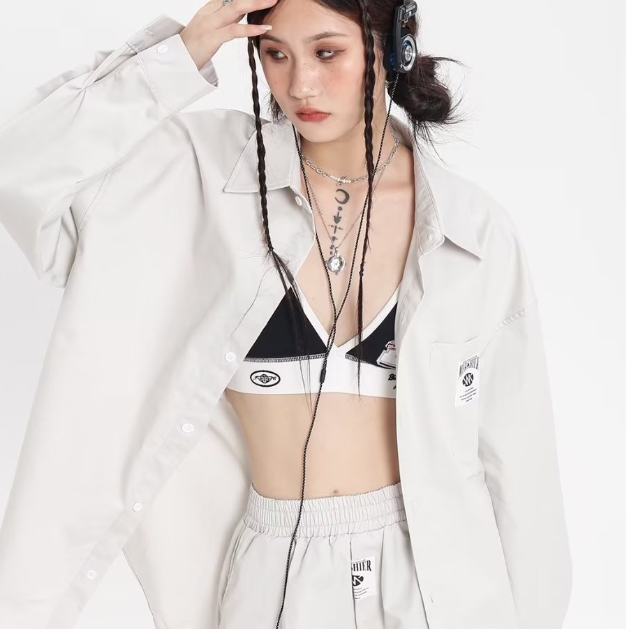 Áo Sơ Mi Tay Dài In Họa Tiết Tranh Sơn Dầu Phong Cách Đường Phố Trẻ Trung Thời Trang Xuân Thu Cho Nam Và Nữ