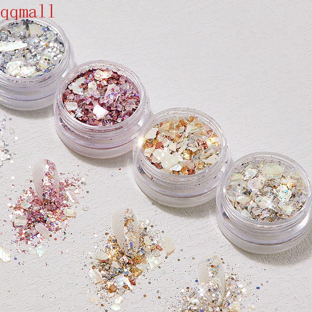 QQMALL Hạt Vỏ Sò Đính Trang Trí Móng Nghệ Thuật DIY