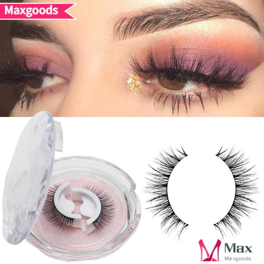 MAXG 1 Cặp Lông Mi Giả Tự Dính Không Cần Keo Dán Có Thể Tái Sử Dụng