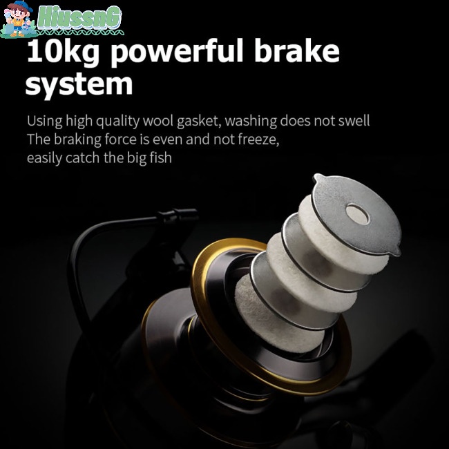 Máy Câu Cá Kim Loại HUS He500-7000 Cao Cấp