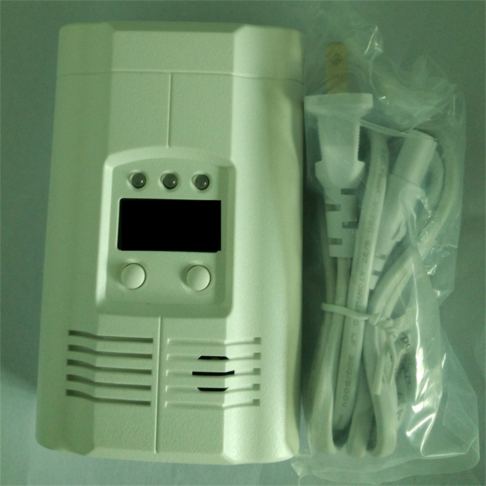 Báo động gas có phích cắm Độ nhạy cao Báo động tiêu chuẩn châu Âu và tiêu chuẩn Mỹ Chế độ cảnh báo máy dò khí: Đèn báo cảnh báo nhấp nháy Còi báo động đổ chuông lululife8w