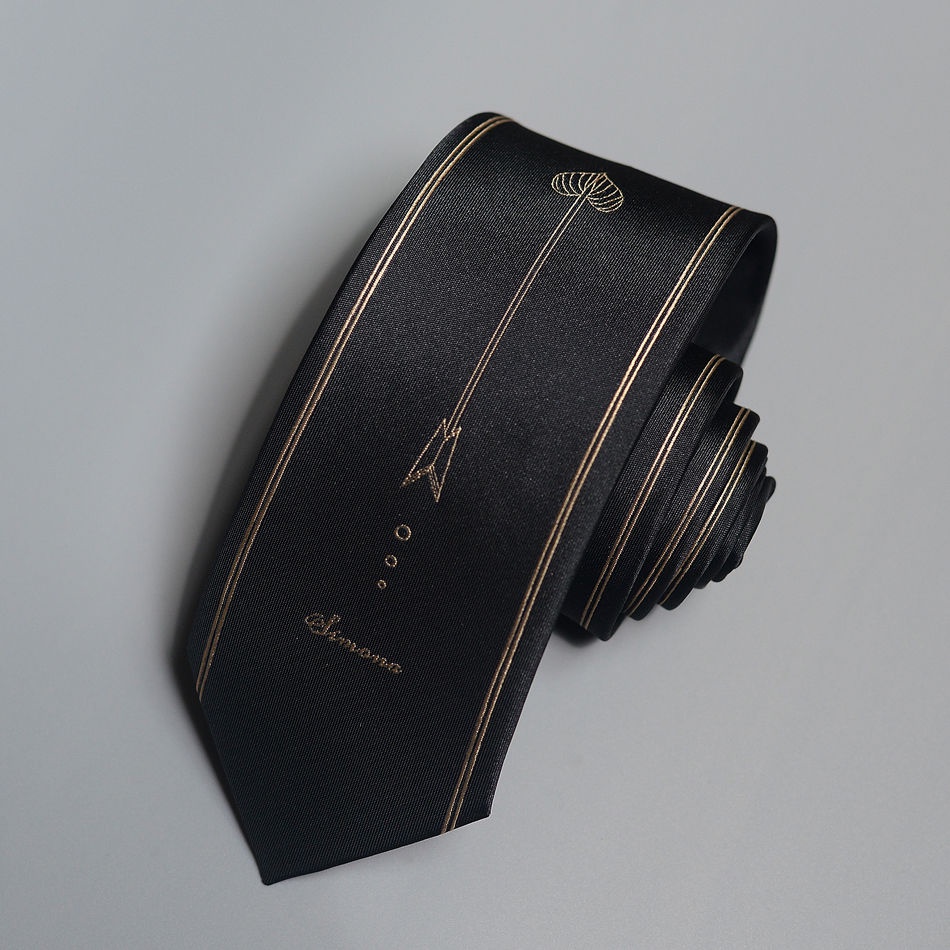 Cà Vạt Đồng Phục Học Sinh Cao Cấp Màu Đen Dễ Phối Đồ