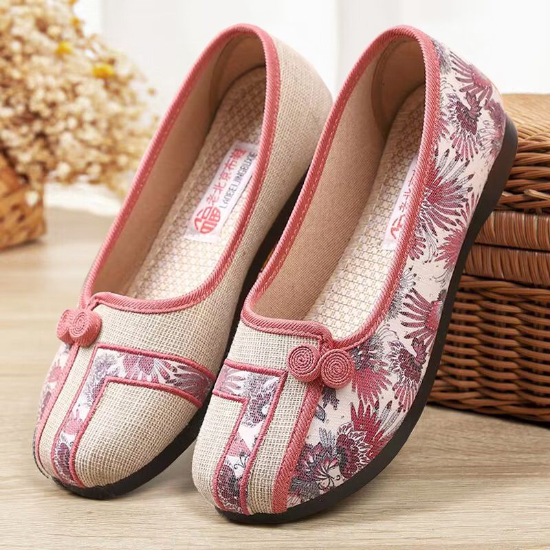 Giày Vải Đế Mềm Chống Trượt Thoải Mái Thời Trang Mùa Hè Cho Nữ