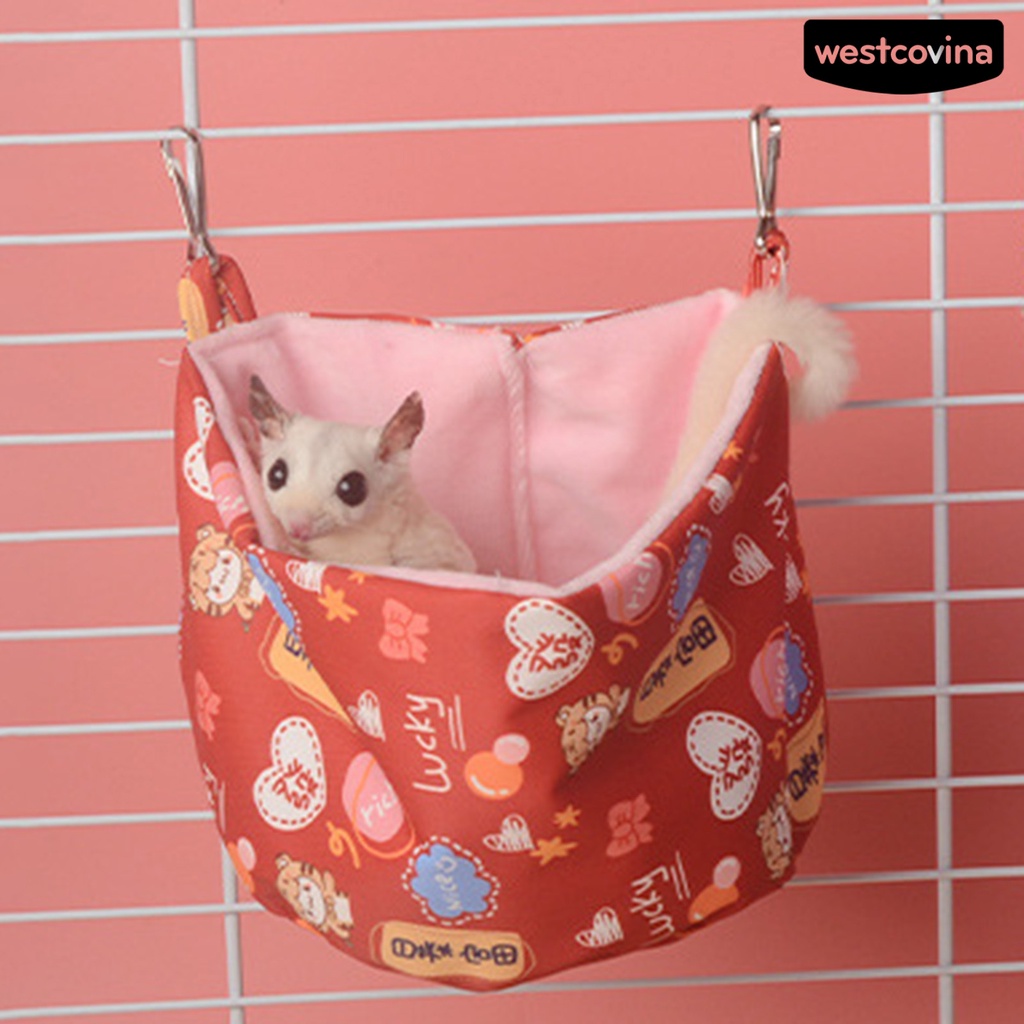 [COD]♞Võng Treo Thoải Mái Họa Tiết Khủng Long Hoạt Hình Cho Hamster / Sóc