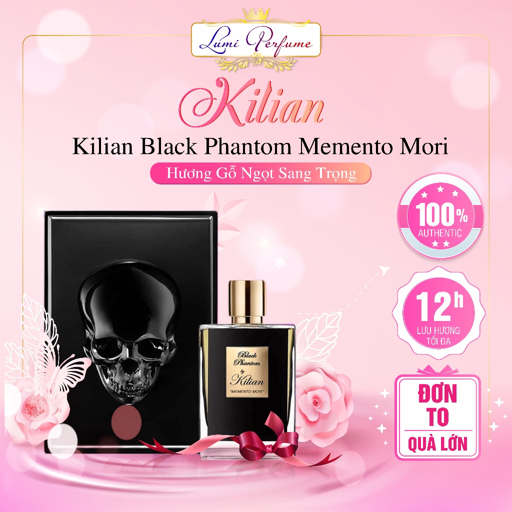 Nước hoa unisex nam nữ Kilian Black Phantom Memento Mori Edp ngon, ngọt đến khó tả - LumiPerfume