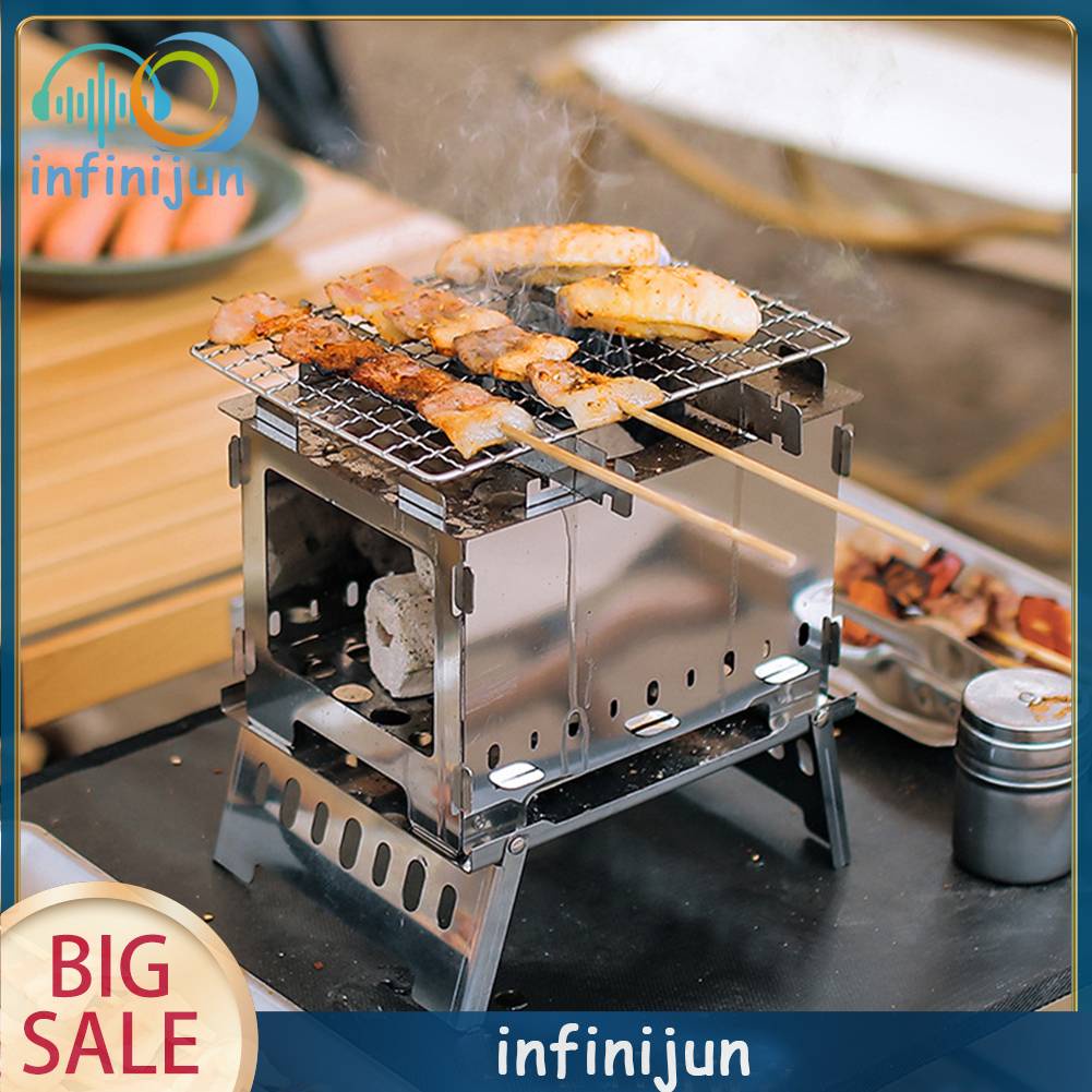 Lò Nướng Bbq Có Thể Gấp Gọn Tiện Dụng Khi Đi Cắm Trại