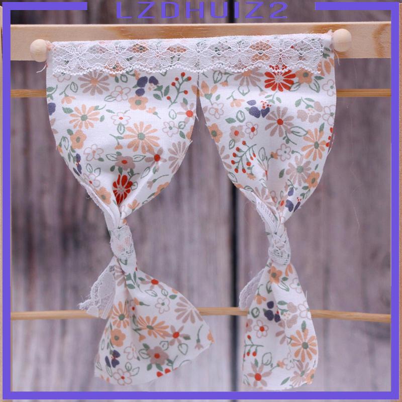 [Lzdhuiz] Rèm Cửa Mini Màu Trắng Trang Trí Thủ Công