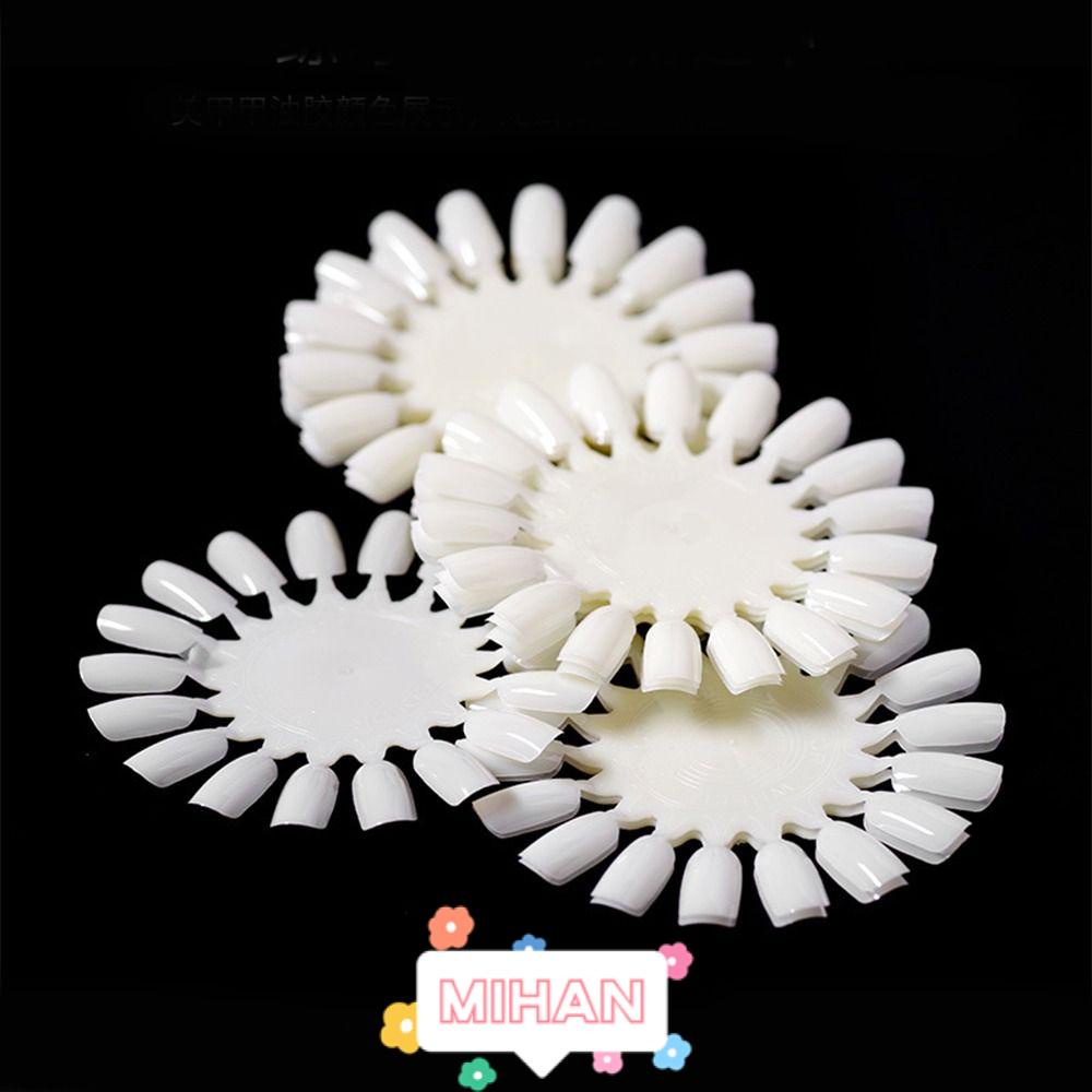 MIHAN1 Set 10 Thẻ Móng Tay Giả Bằng Nhựa MIHAN1