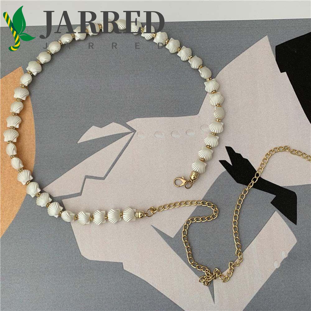 JARRED Thắt Lưng Nữ Vỏ Sò Tua Rua Đơn Giản Phong Cách Hàn Quốc