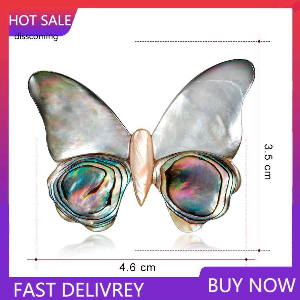 Đầm Nữ Kiểu Dáng Thời Trang Thanh Lịch| Trâm Cài Áo Hình Bướm Vỏ Sò Tinh Tế Cho Nữ