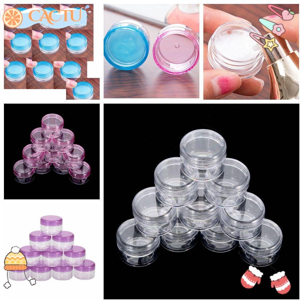 CACTU Set 10 Hũ Nhựa Mini Đựng Mỹ Phẩm Tiện Dụng