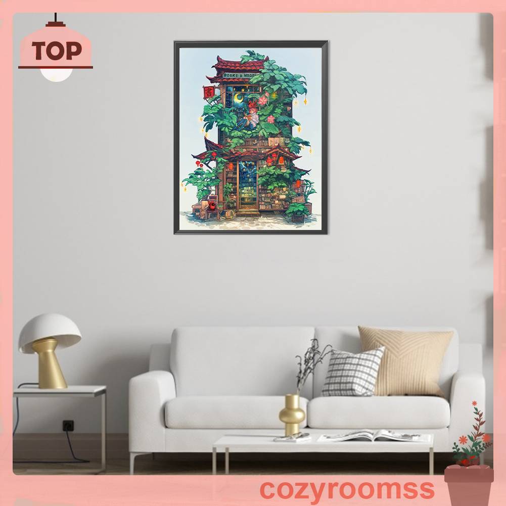 Tranh Đính Đá Kim Cương Toàn Bộ 5D DIY Hình Vẽ Cổ Tích Cổ Tích