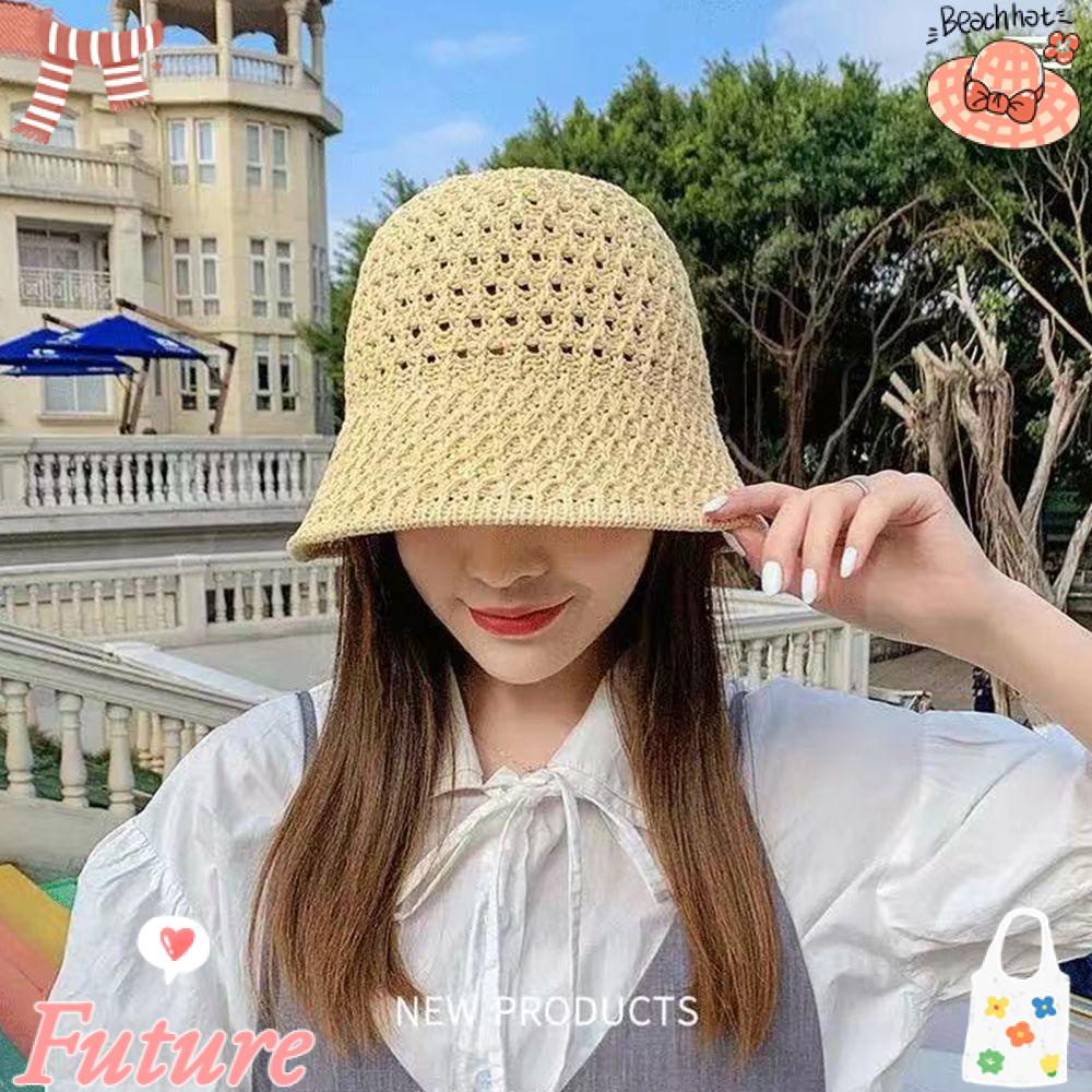 FUTURE Nón Tai Bèo Vành Rộng Mềm Mại Thời Trang Mùa Hè Năng Động