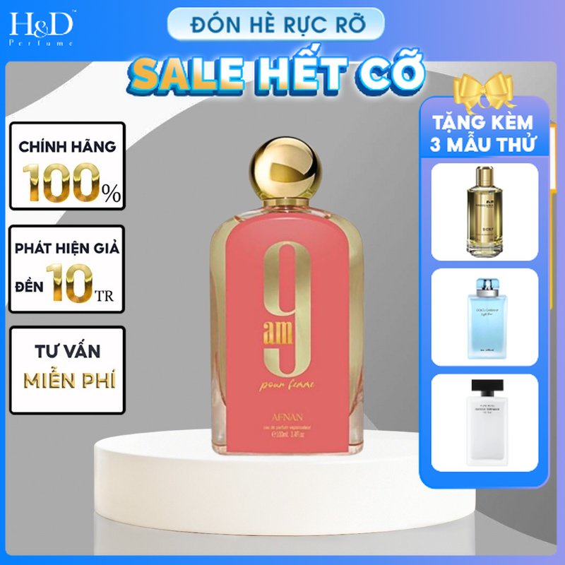 Nước hoa Dubai nữ Afnan 9 AM Pour Femme EDP 5ml/ 10ml Sang trọng HD Perfume