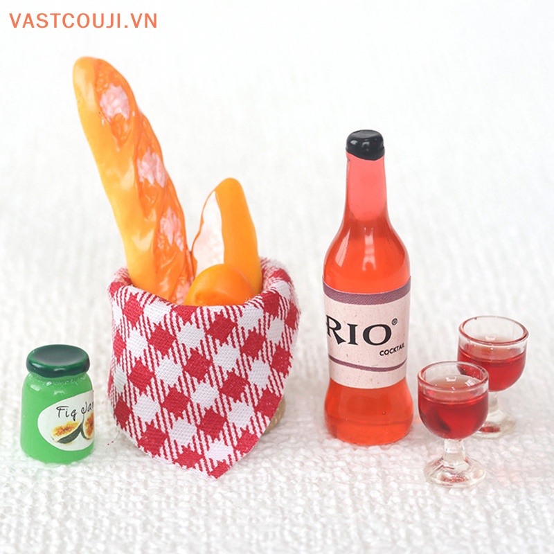 1 Bộ Giỏ Bánh Mì Đồ Chơi Mini Trang Trí Nhà Búp Bê