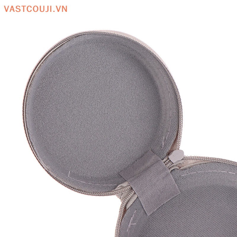 1 Túi Đựng Mắt Kính Hình Tròn Có Khóa Kéo Tiện Dụng