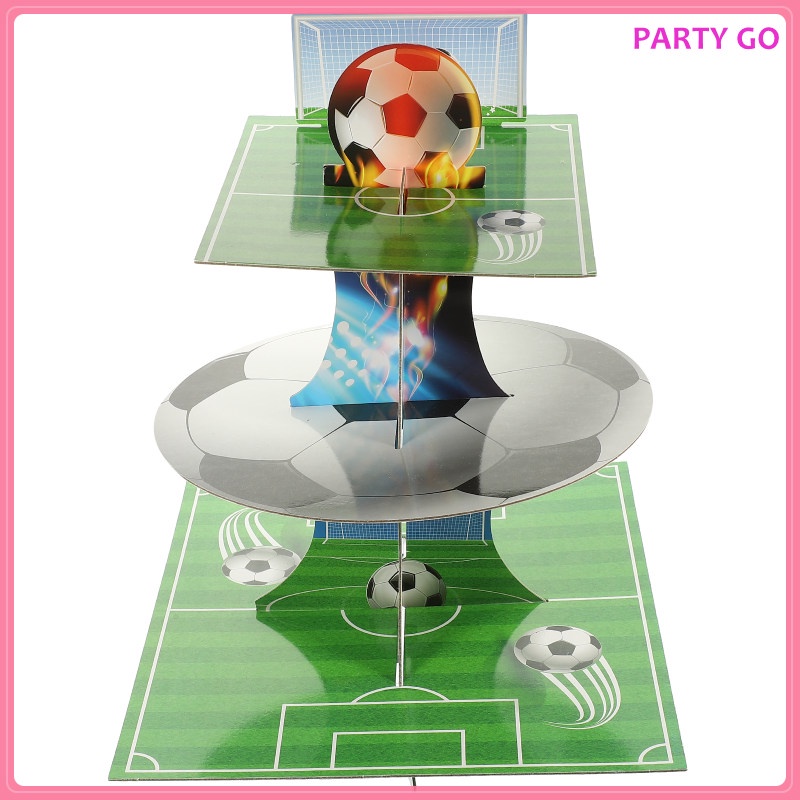 Giá Đỡ Trưng Bày Bánh Cupcake Hình Quả Bóng Rổ / Bóng Đá Bằng Giấy Kraft