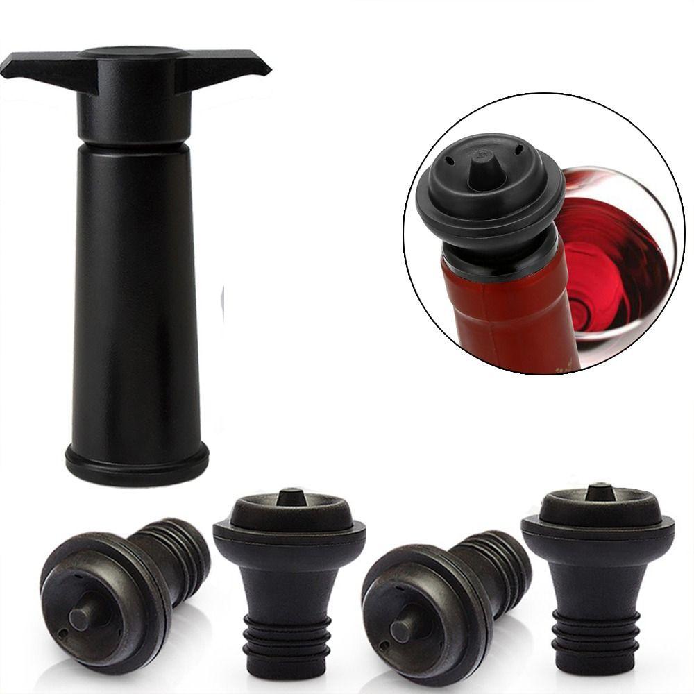 1 Dụng Cụ Mở Nắp Chai Rượu Vang Bằng Silicone Và Thép Không Gỉ TPE