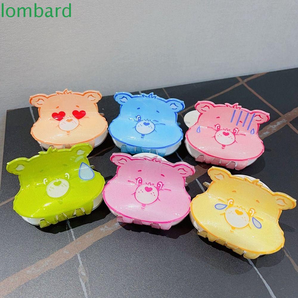 LOMBARD Kẹp Tóc Họa Tiết Hình Học Màu Cầu Vồng Ngọt Ngào Phong Cách Thái Lan