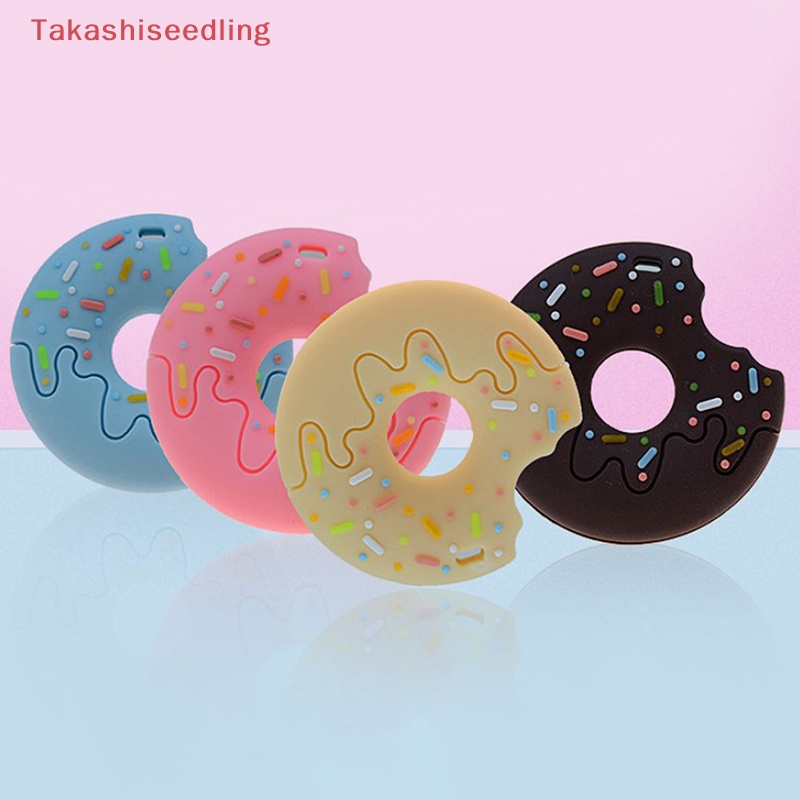 Đồ Chơi Gặm Nướu Bằng Silicone Hình Bánh Donut Dành Cho Trẻ Nhỏ
