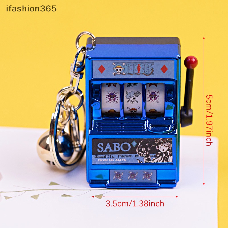 1 Máy Jackpot Mini Dạng Móc Khóa Có Khe Cắm Trái Cây Vui Nhộn ifashion365