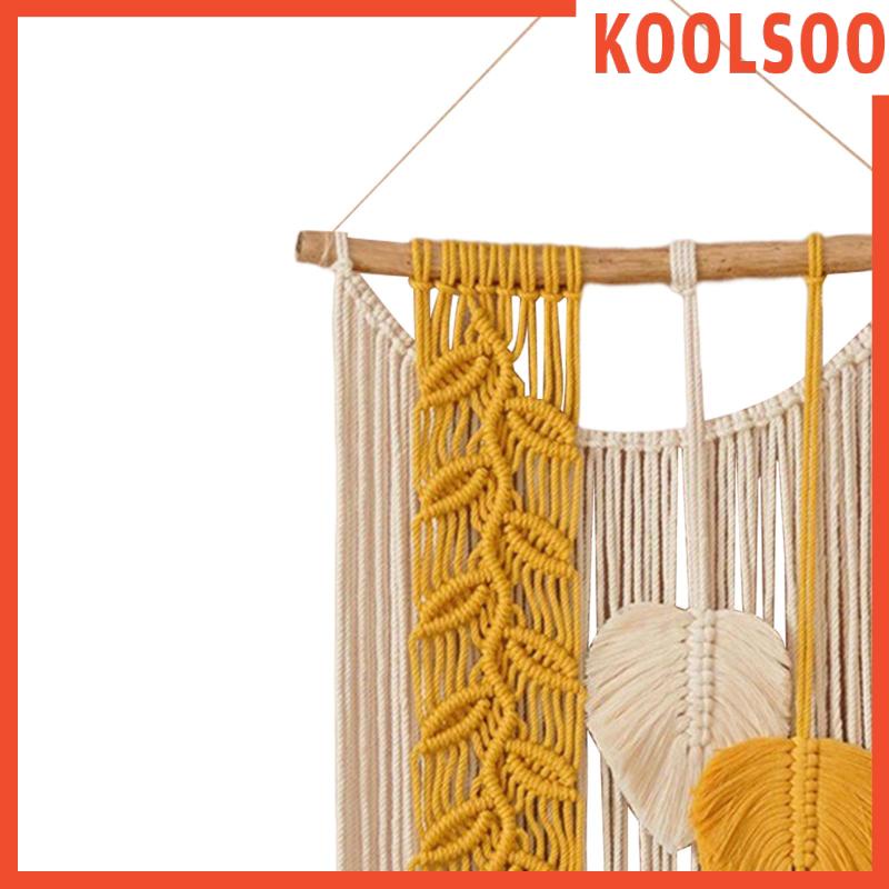 Rèm Macrame Treo Tường Phối Tua Rua Trang Trí Phòng Ăn / Tiệc Cưới