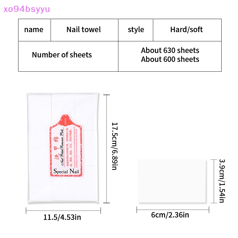 Set 600 / 630 Miếng Giấy Tẩy Sơn Móng Tay xo94bsyyu