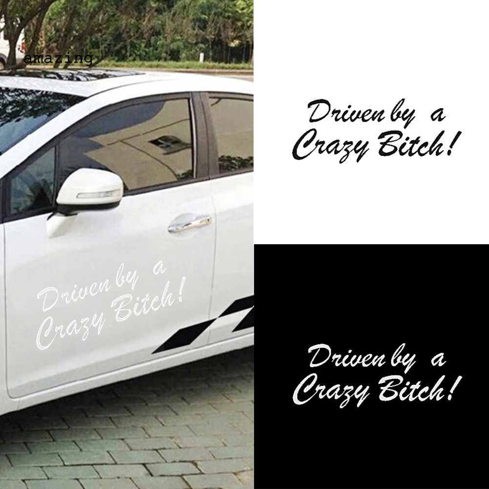 Miếng Dán Phản Quang In Chữ Vui Nhộn Trang Trí Thân / Cửa Sổ Xe Hơi