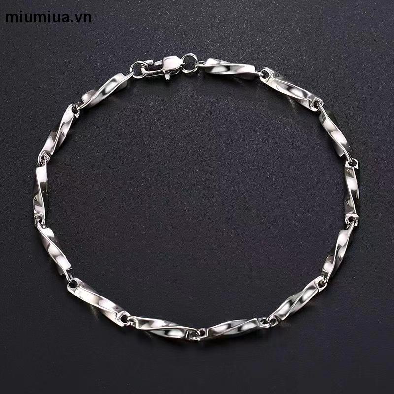 miumiuaVòng tay MAYEBE LAVEND unisex bằng thép titan