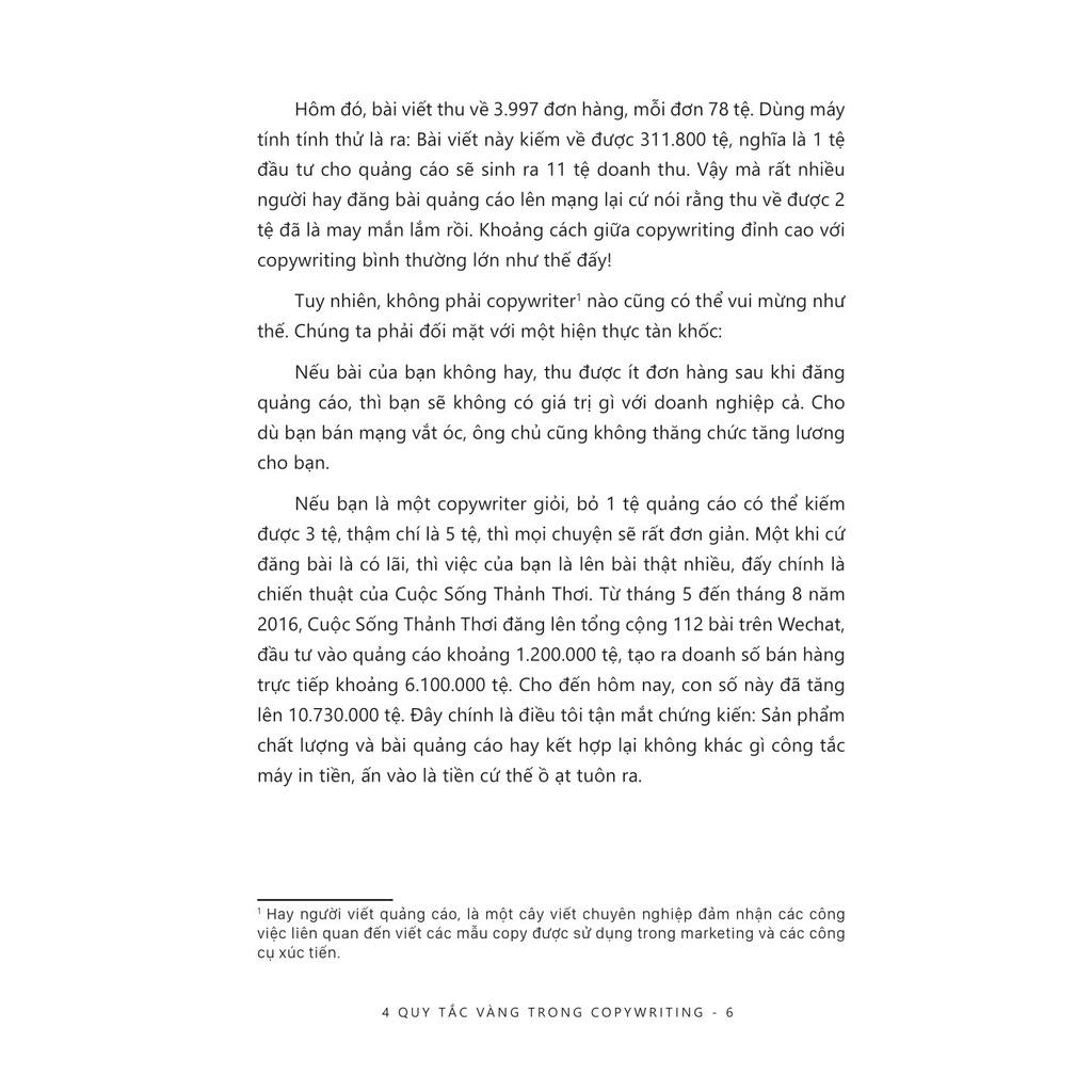 Sách 4 Quy Tắc Vàng Trong Copywriting