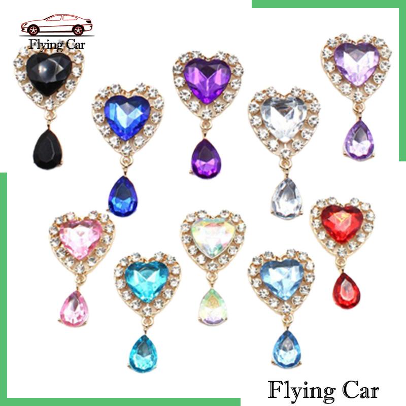 [Lzdjfmy2] Set 10 Nút Mặt Dây Chuyền Thủ Công Hình Nhiệt Kim Cương Cho Túi Xách Đám Cưới