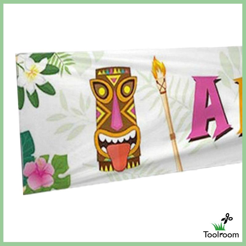 Băng Rôn Chào Mừng Phong Cách Hawaiian Trang Trí Cửa Tiệc Hồ Bơi Mùa Hè