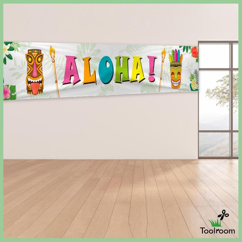 Băng Rôn Chào Mừng Phong Cách Hawaiian Trang Trí Cửa Tiệc Hồ Bơi Mùa Hè