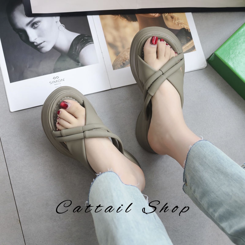 Cattail dép dép nữ sandal nữ dép bánh mì nữ dép bánh mì Chống Trượt 062708