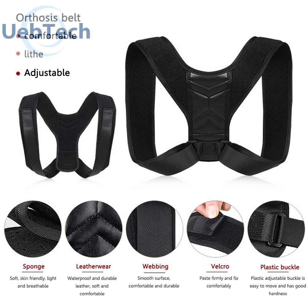 Đai Đeo Điều Chỉnh Tư Thế Lưng Khối Lượng Nhẹ Thoáng Khí Cho Vai Cổ Xoay