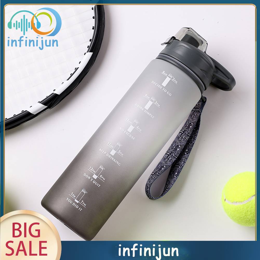 Bình Nước Thể Thao 1000ml Có Chỗ Để Bút Đánh Dấu Thời Gian