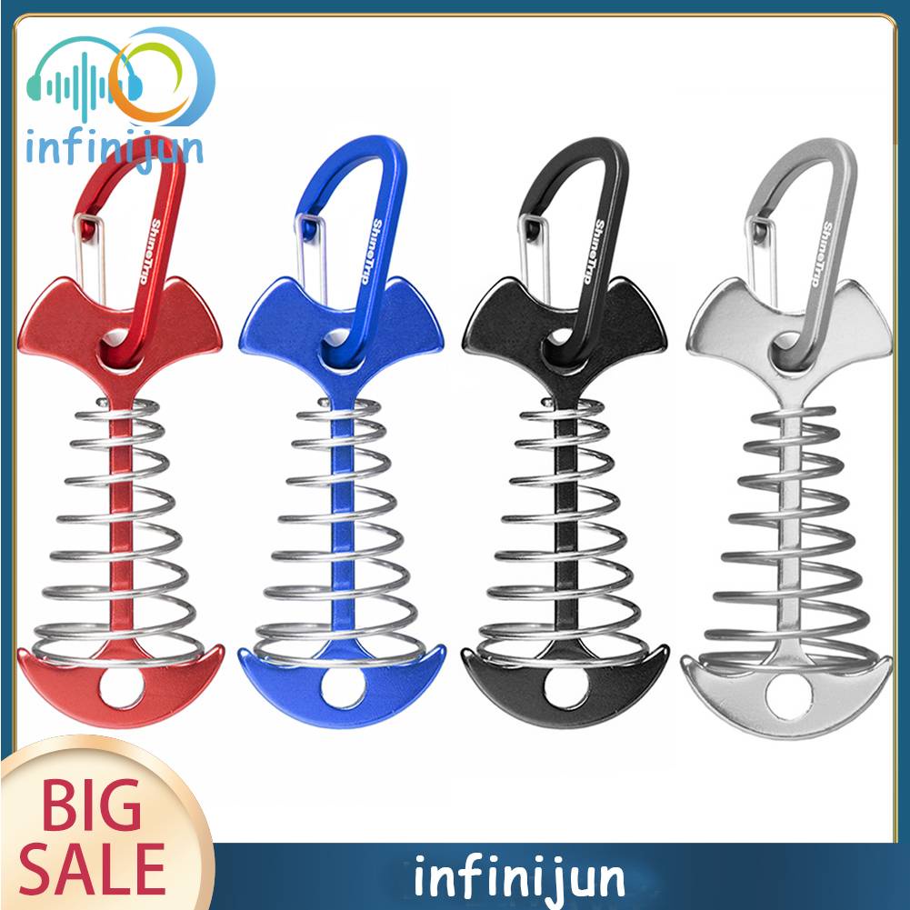 Móc Khóa Cố Định Dây Lều Cắm Trại Bằng Nhôm Tiện Dụng