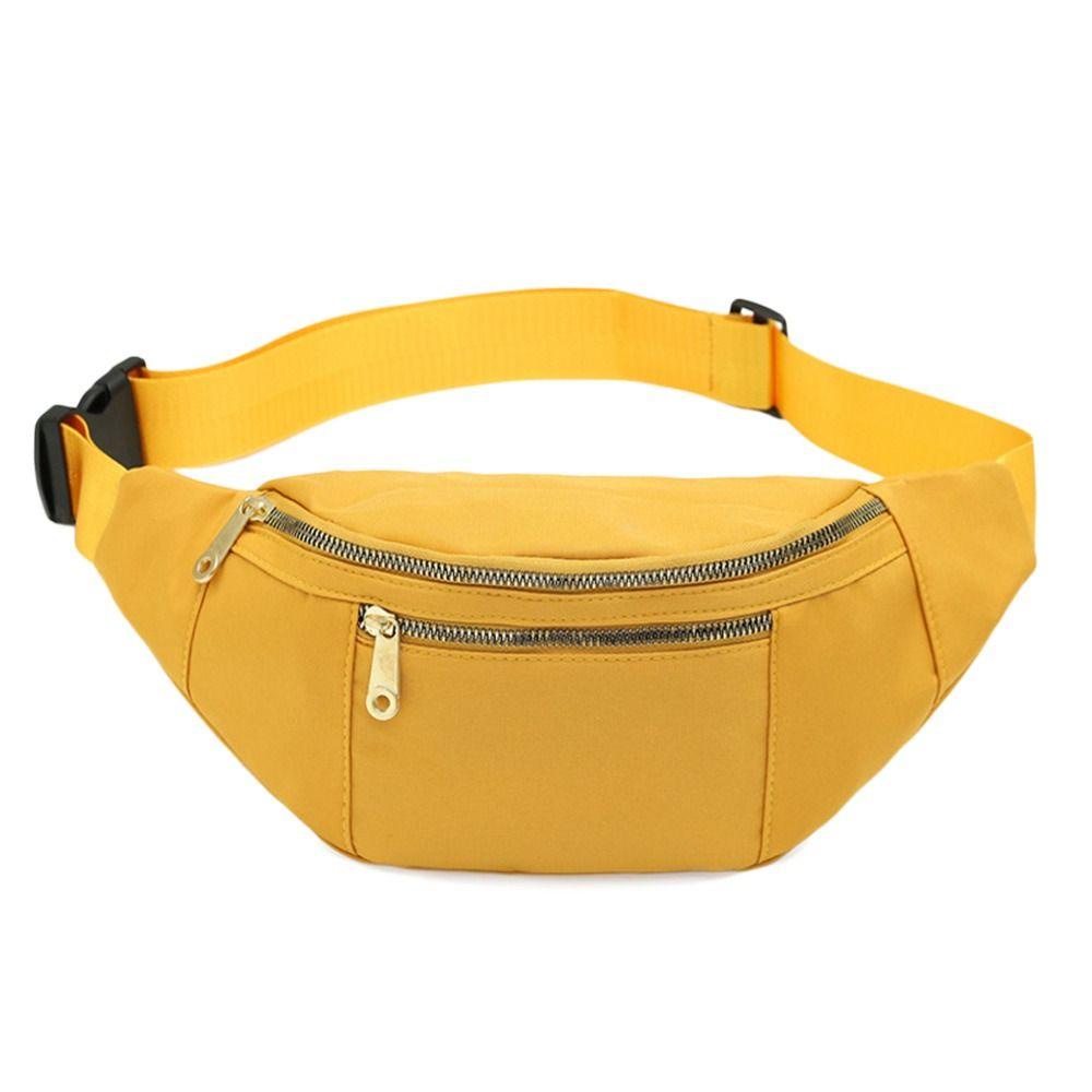 WONDER Túi Đeo Chéo Ngực Vải Oxford Màu Trơn Dễ Phối Đồ Thời Trang Cho Bạn Gái