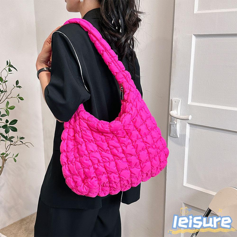 LEISURE Túi Tote Đeo Vai Cỡ Lớn Y2K Thời Trang Cho Nữ