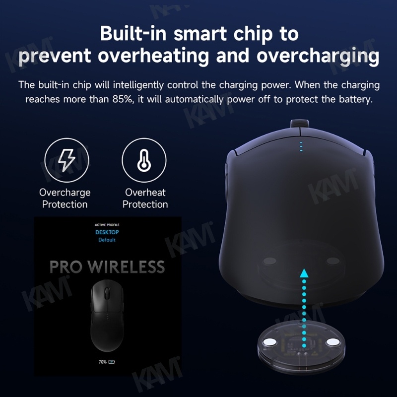 Đế Sạc Từ Tính Không Dây QI Dành Cho Chuột Không Dây Logitech G502 G703 G903 G Pro X GPW