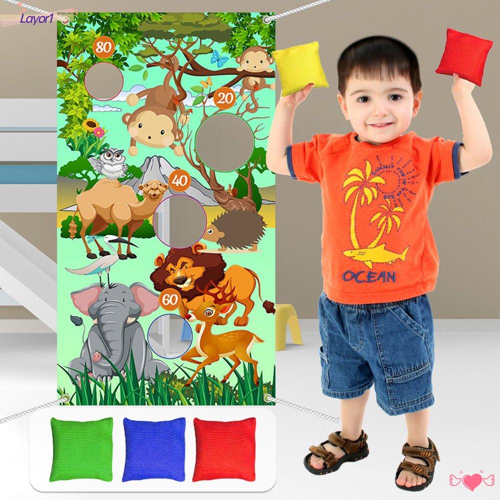 LAYOR1 Bộ Trò Chơi Ném Vòng Vui Nhộn Cho Lễ Hội