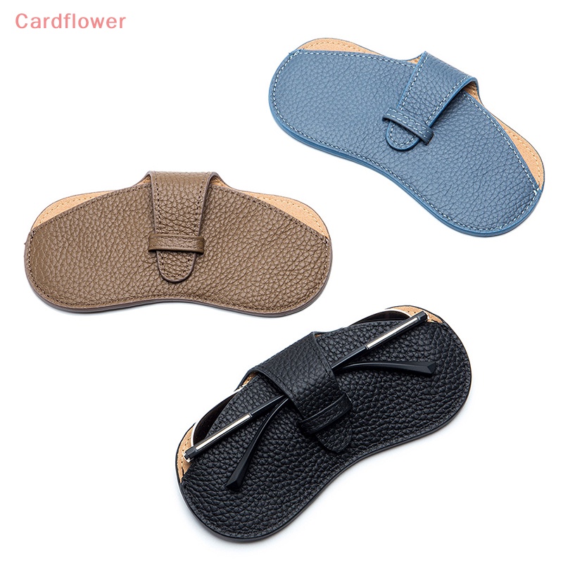 < Cardflower > Túi Da Đựng Bảo Vệ Mắt Kính Cầm Tay Phong Cách Ins Sáng Tạo