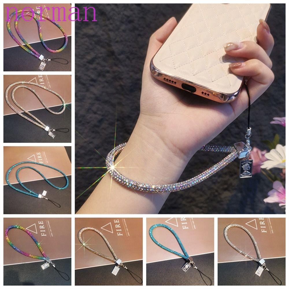 Dây Đeo Cổ Đính Đá Chống Thất Lạc Sang Trọng Cho Điện Thoại NORMAN