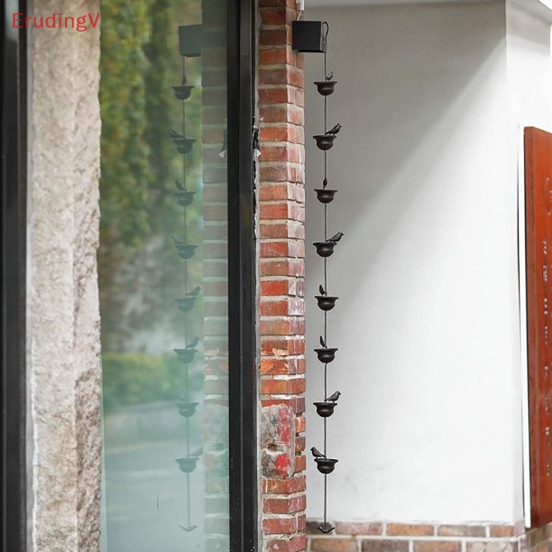 [ErudingV] Chuỗi Xích Mưa Cho Di Động Chim Trên Cốc Nước Mưa Có Móc Treo Màu Đồng Sẫm Màu [Mới]