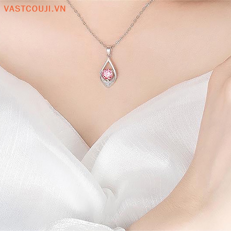 Mặt Dây Chuyền Hình Giọt Nước Bằng Đá Zircon Chất Lượng Cao Thời Trang Cho Nữ