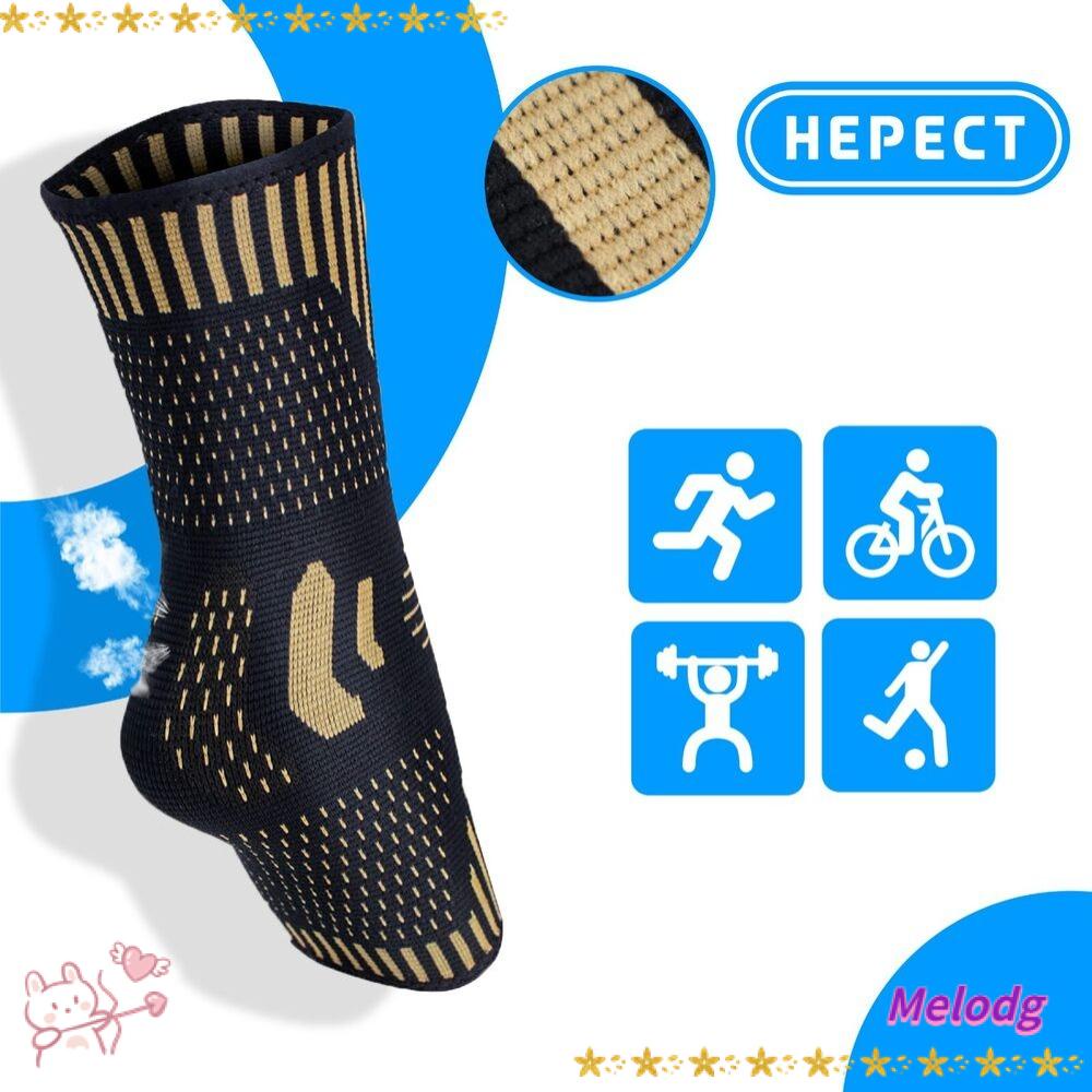 MELODG Vớ Nén Bằng Vải Mềm Co Giãn Chống Trượt Có Thể Điều Chỉnh Hỗ Trợ Mắt Cá Chân