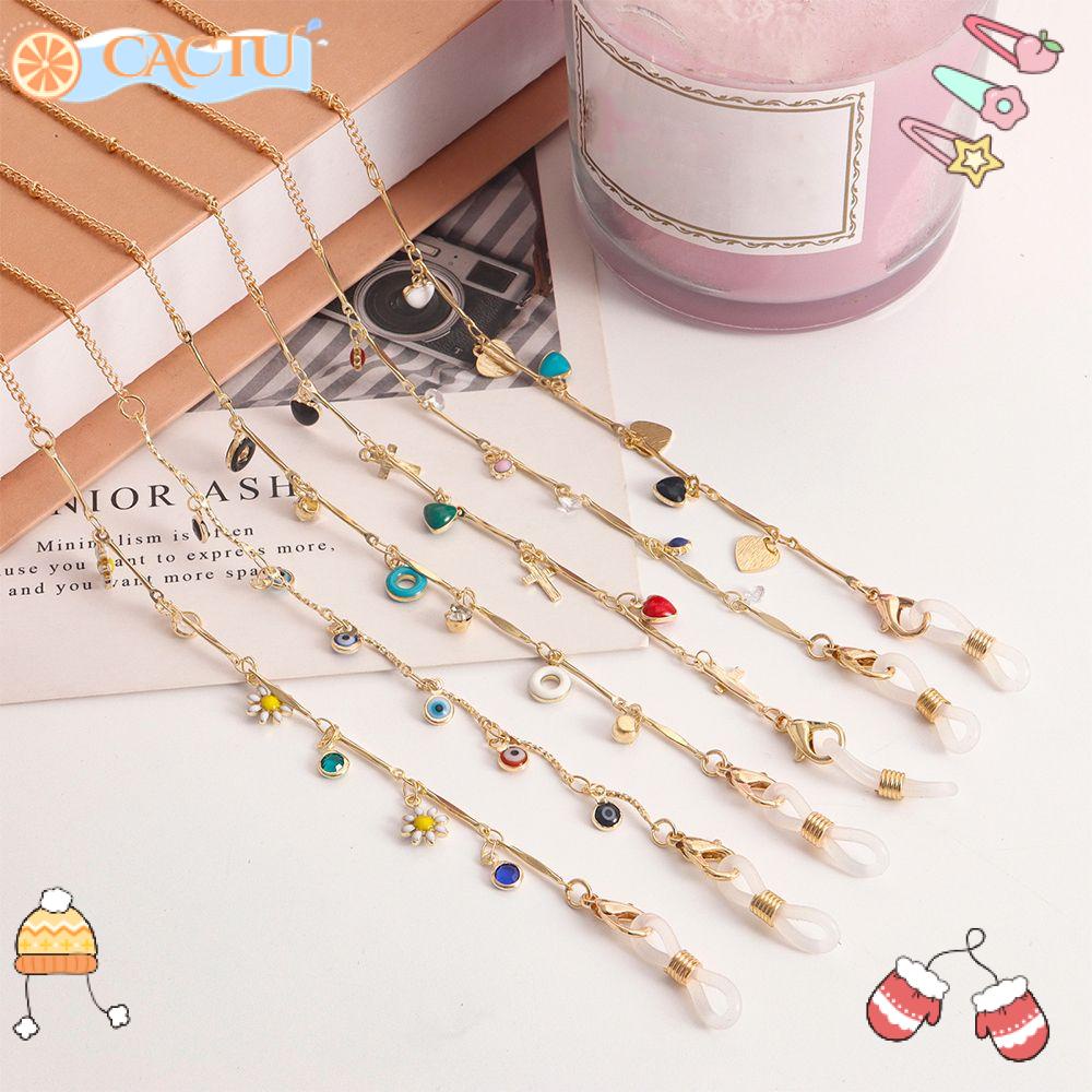 CACTU Dây Xích Kim Loại Đeo Mắt Kính Thời Trang