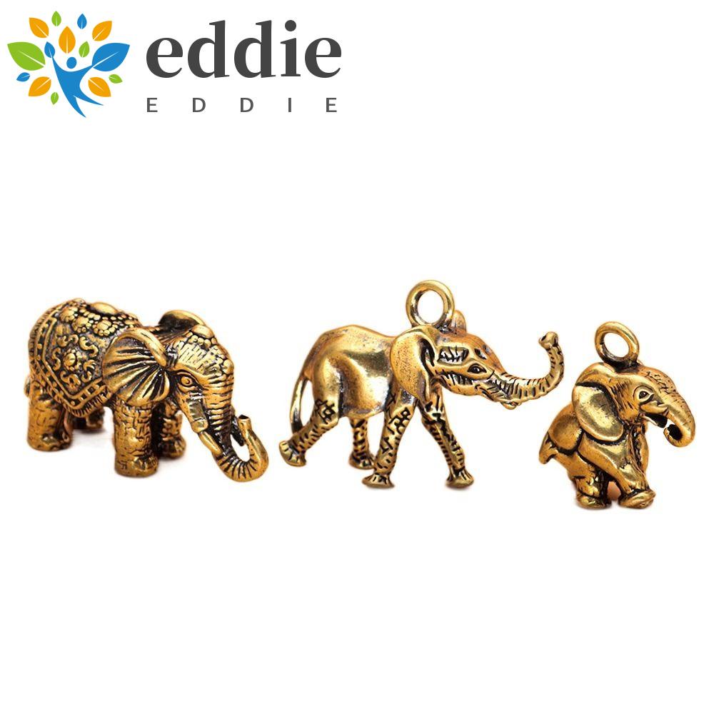 26EDIE Móc Khóa Hình Voi Bằng Đồng Thau Độc Đáo